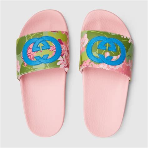 Gucci Ken Scott print women's slide sandal